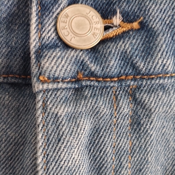 J. Crew Sim Wide Leg Jean Patchwork Raw Hem Sz 30 - Picture 10 of 15